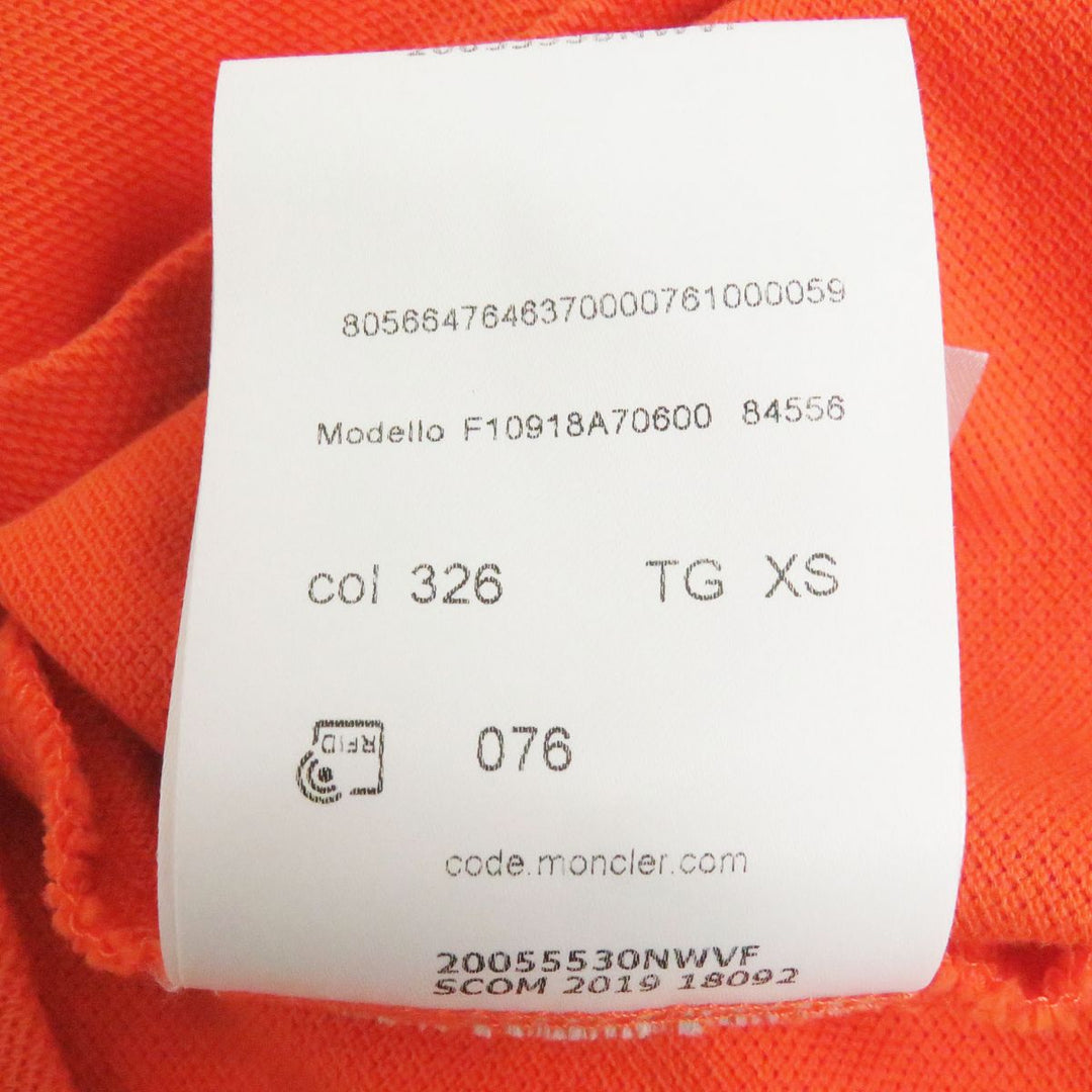 MONCLER Cut cotton Orange XS