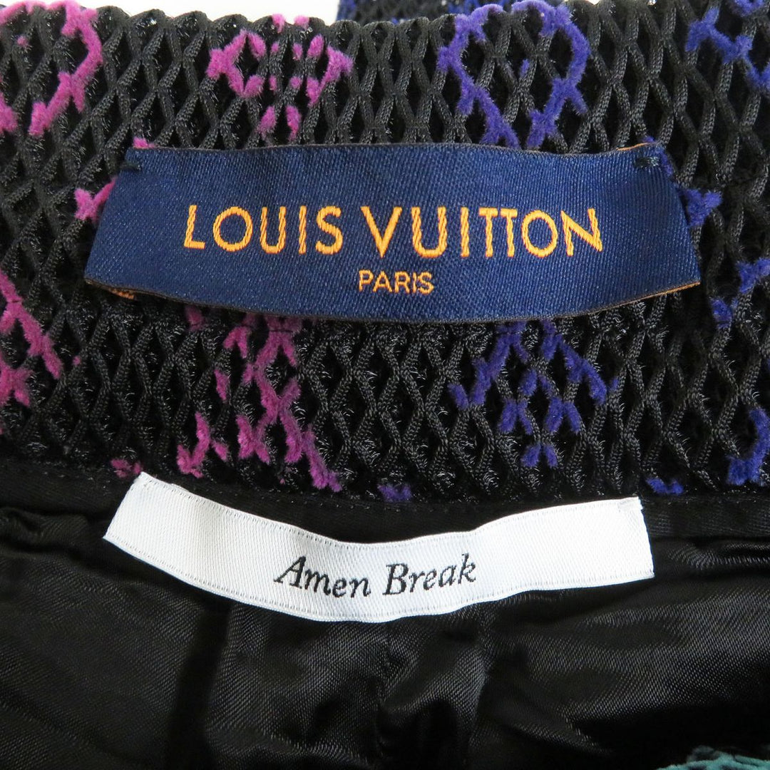 LOUIS VUITTON Pants polyester Black x multicolor 38