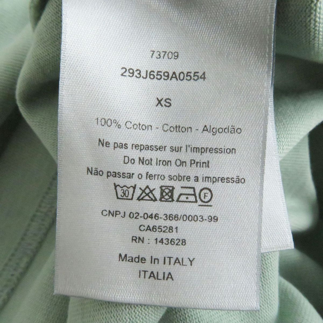 Dior HOMME Short sleeve T-shirt cotton Light green XS