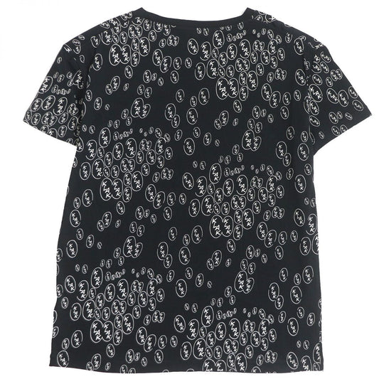 CELINE Cut cotton black<br>Print: White XS