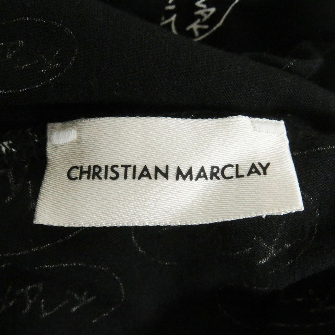 CELINE Cut cotton black<br>Print: White XS