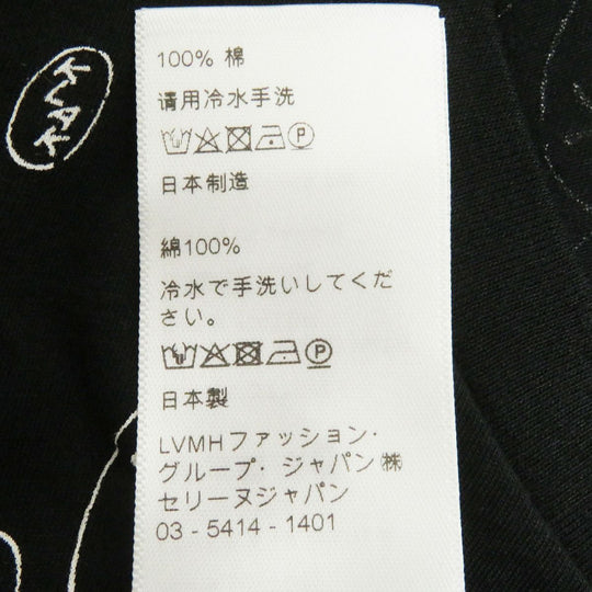 CELINE Cut cotton black<br>Print: White XS