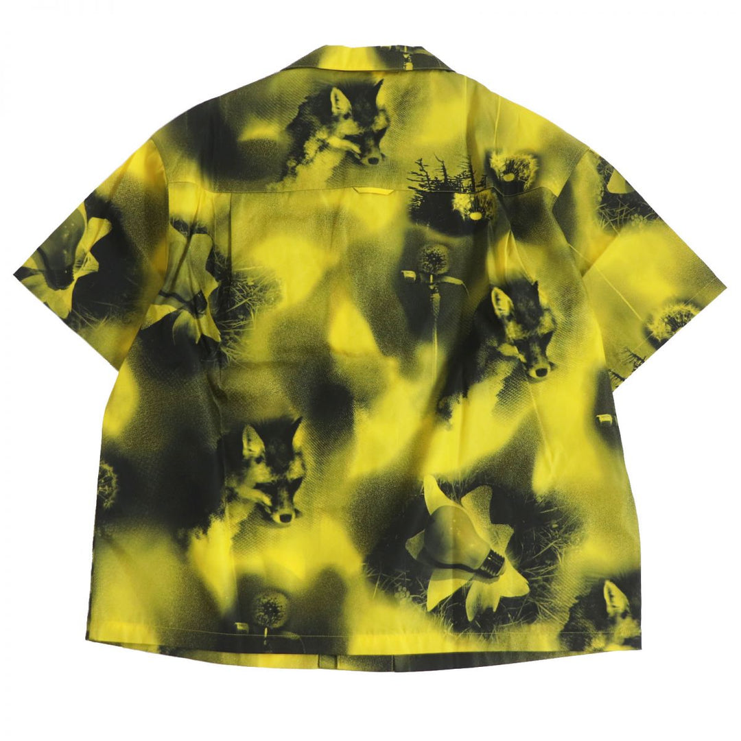PRADA Short sleeve shirt recycled polyamide Yellow / black M