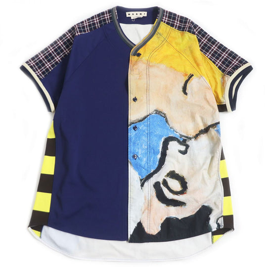 MARNI Short sleeve shirt Nylon multicolor 48