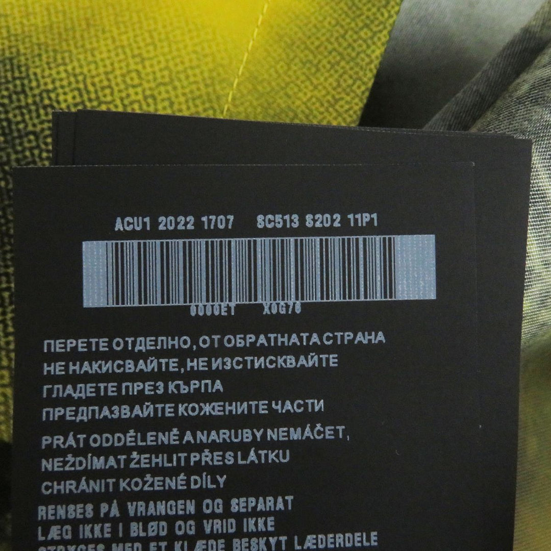 PRADA Short sleeve shirt recycled polyamide Yellow / black XL