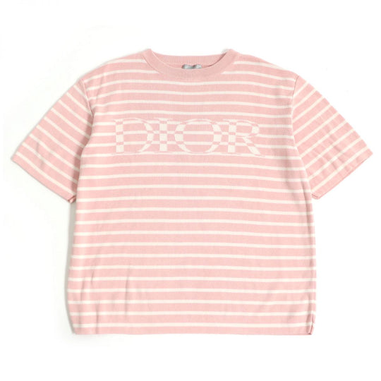 Dior HOMME knit silk Pink x White S