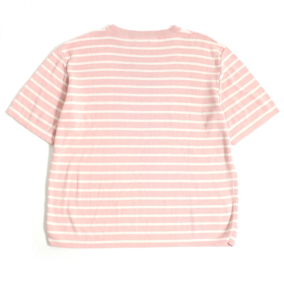 Dior HOMME knit silk Pink x White S