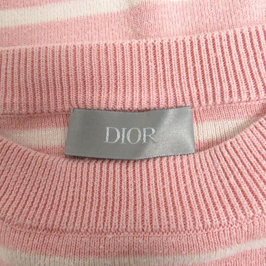 Dior HOMME knit silk Pink x White S