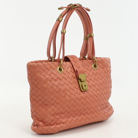 BOTTEGA VENETA BO82080 Tote Bag INTRECCIATO leather pink Women