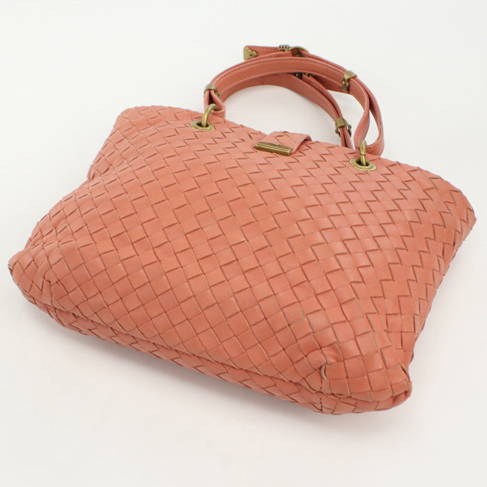 BOTTEGA VENETA BO82080 Tote Bag INTRECCIATO leather pink Women