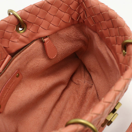 BOTTEGA VENETA BO82080 Tote Bag INTRECCIATO leather pink Women