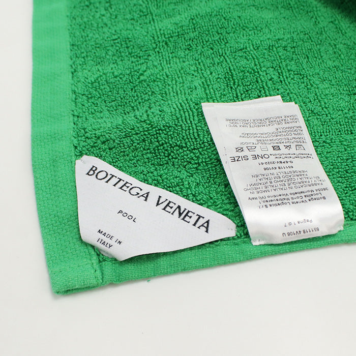 BOTTEGA VENETA Beach towel towel/cotton 100% Green unisex