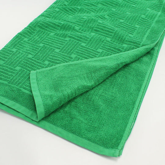 BOTTEGA VENETA Beach towel towel/cotton 100% Green unisex