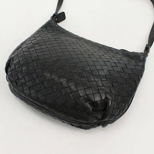 BOTTEGA VENETA BO88140 Shoulder Bag INTRECCIATO leather Black Women