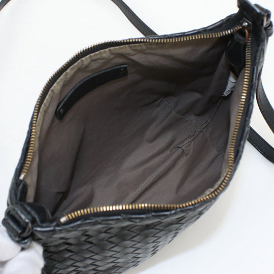 BOTTEGA VENETA BO88140 Shoulder Bag INTRECCIATO leather Black Women