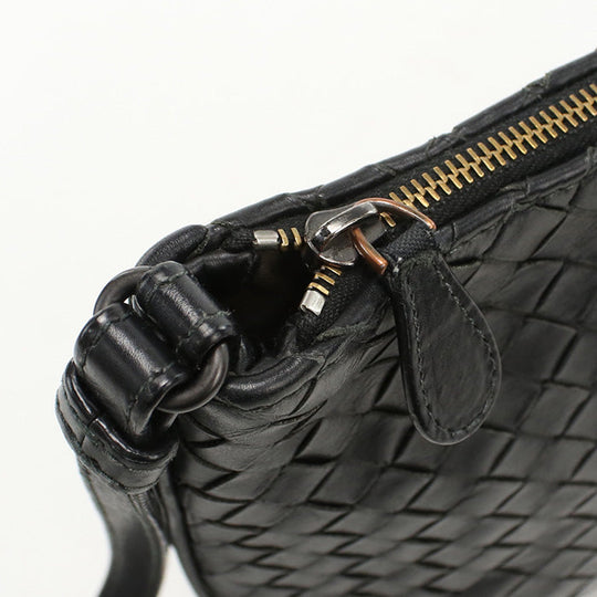 BOTTEGA VENETA BO88140 Shoulder Bag INTRECCIATO leather Black Women