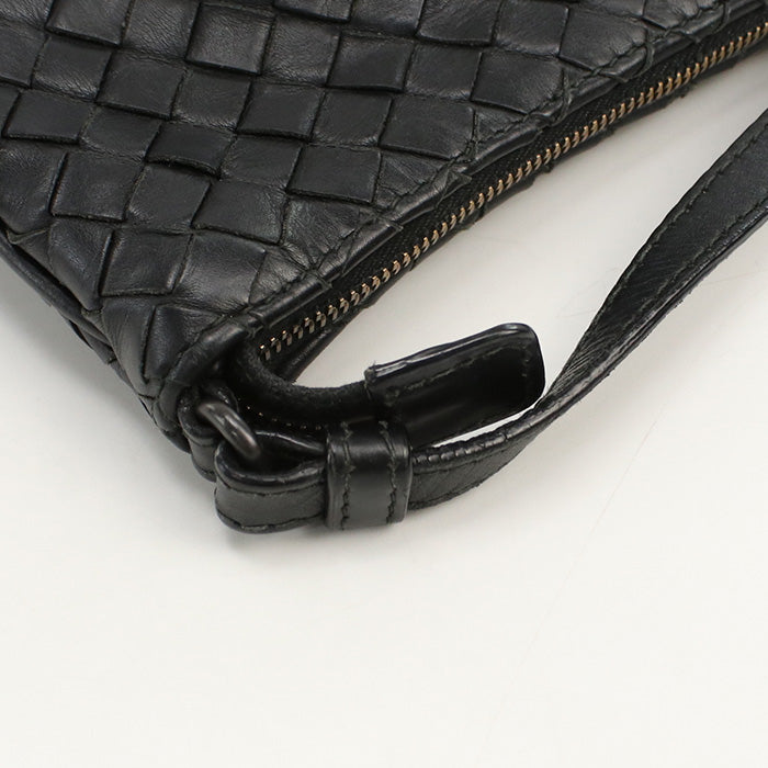 BOTTEGA VENETA BO88140 Shoulder Bag INTRECCIATO leather Black Women