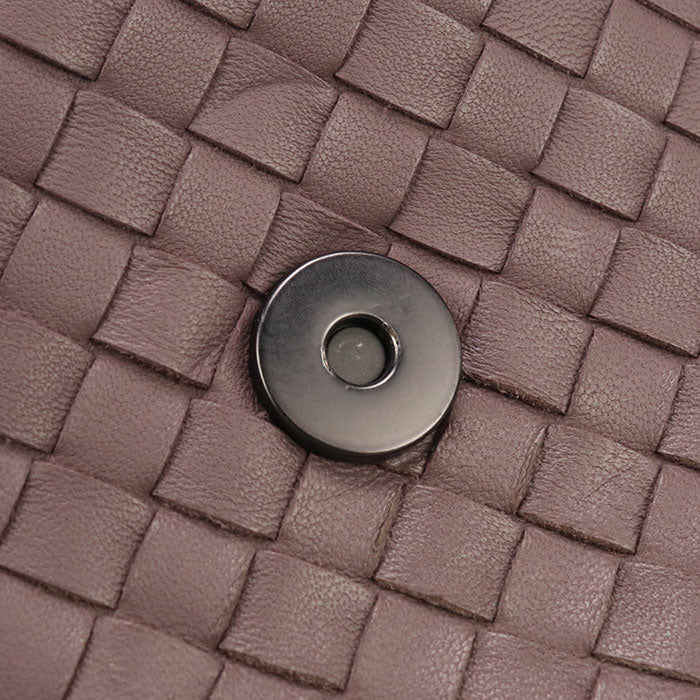 BOTTEGA VENETA 386498 Shoulder Bag INTRECCIATO OLYMPIA ChainShoulder Bag leather purple Women