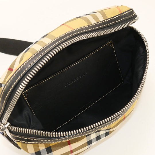 BURBERRY 800521 Belt bag Vintage check body bag Nylon beige unisex
