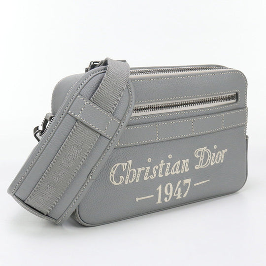 Dior Shoulder Bag Dior Safari Shoulder Bag leather Gray mens