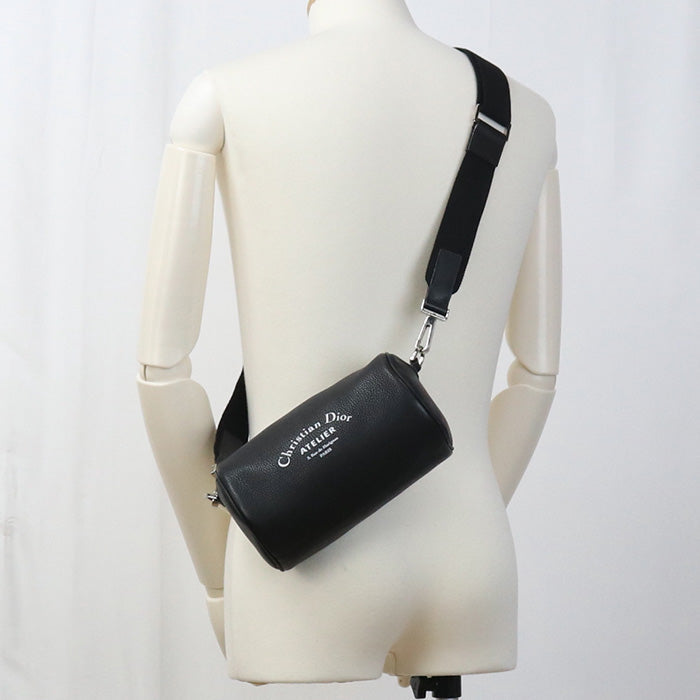 Dior roller Atelier Shoulder Bag leather Black unisex