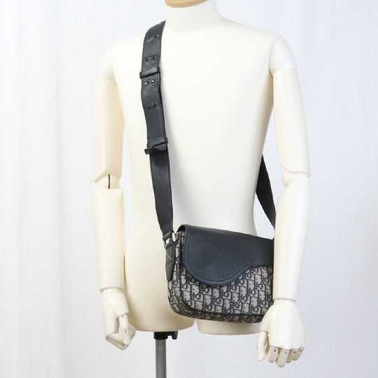 Dior saddle Shoulder Bag Jacquard/leather Black mens