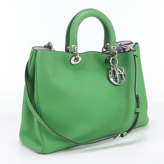 Dior 2WAYTote Bag Tote Bag shoulder bag leather Green Women
