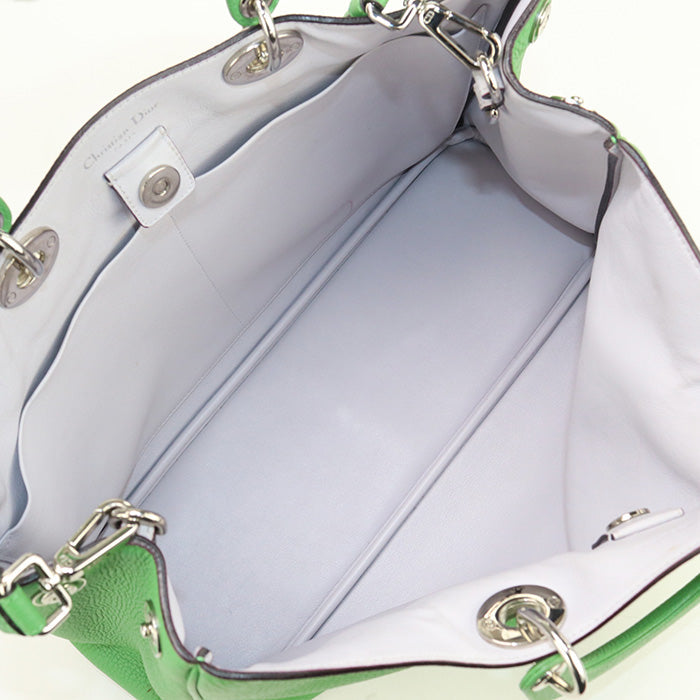 Dior 2WAYTote Bag Tote Bag shoulder bag leather Green Women