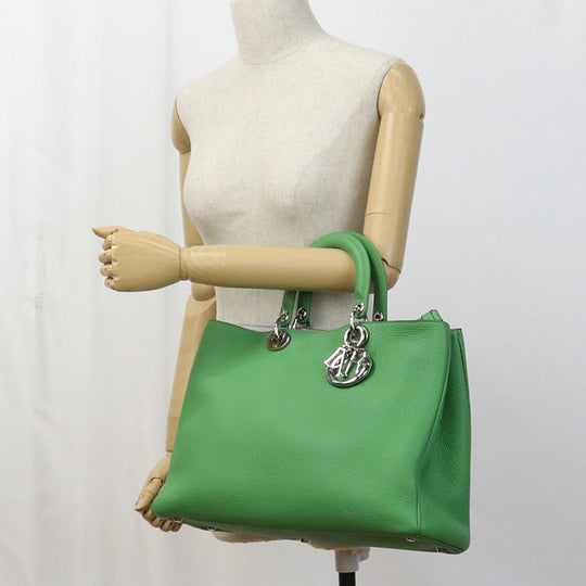 Dior 2WAYTote Bag Tote Bag shoulder bag leather Green Women