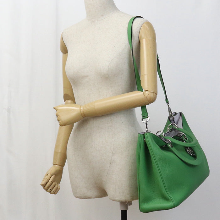 Dior 2WAYTote Bag Tote Bag shoulder bag leather Green Women