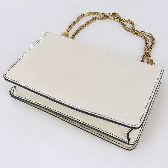 Dior M9002 Shoulder Bag Jadior ChainShoulder Bag leather ivory Women