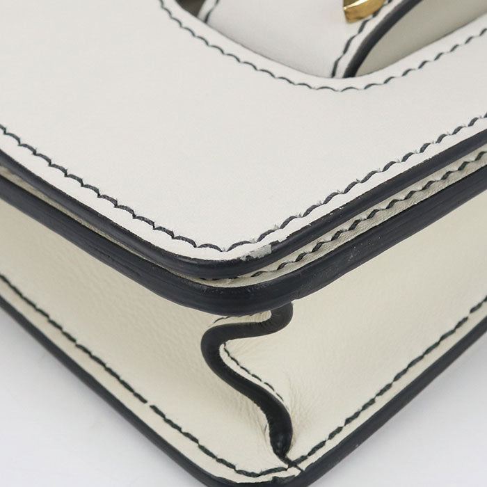 Dior M9002 Shoulder Bag Jadior ChainShoulder Bag leather ivory Women