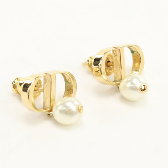 Dior E1520PTCRS D301 Petit CD Pierce Pierce metal gold Women