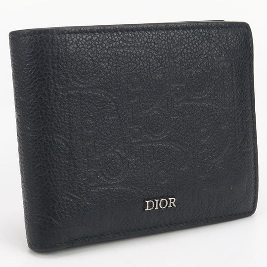 Dior Folded wallet Dior Gravity Folded wallet leather  black mens