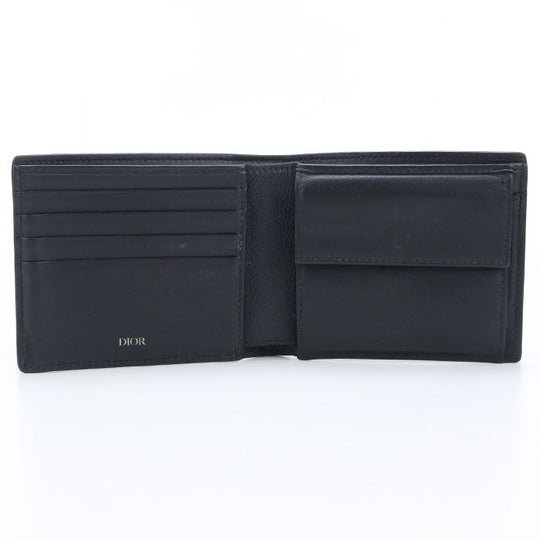 Dior Folded wallet Dior Gravity Folded wallet leather  black mens