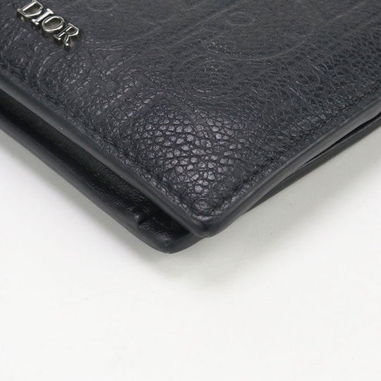 Dior Folded wallet Dior Gravity Folded wallet leather  black mens