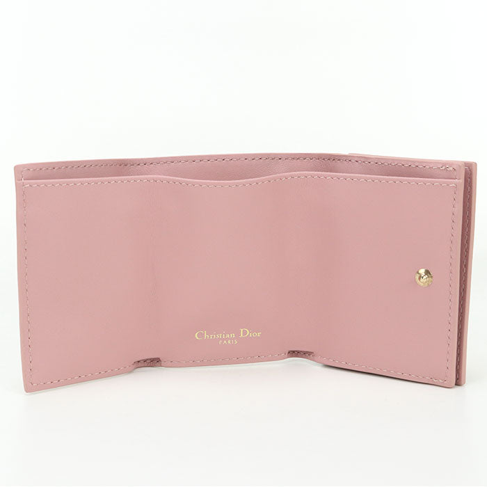 Dior S2084OBAE Tri-fold wallet 30 Montaigne Compact wallet leather pink Women