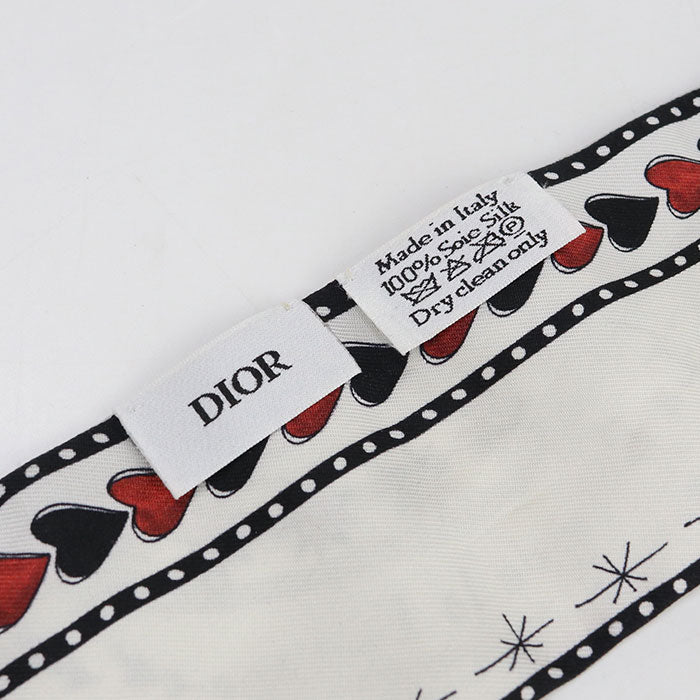Dior Twilly Scarf/100% silk White Women