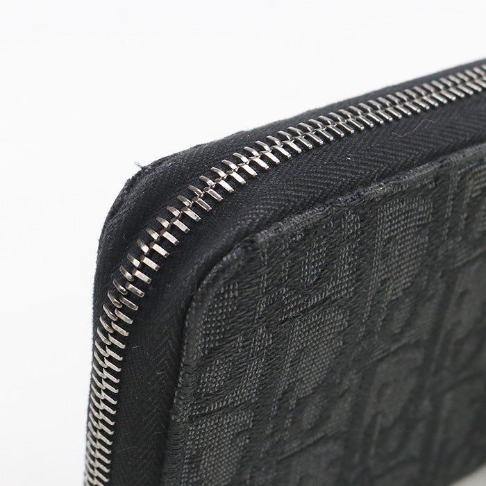 Dior 2ESBC252YSE Long zip wallet Dior Oblique Jacquard Black mens