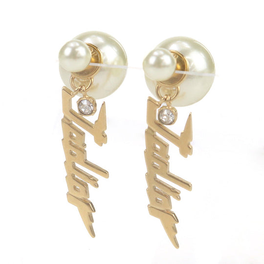 Dior E1576TRIRS D301 Pierce Jadior Tribal Pierce metal, Pearl gold Women