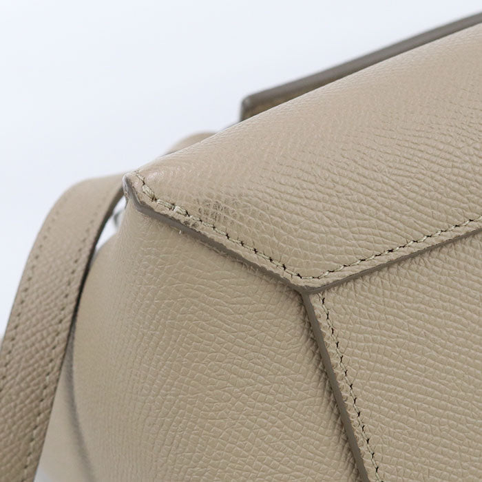 CELINE 18915 3ZVA 18LT Handbag Belt bag micro 2-way handbag Calfskin beige Women