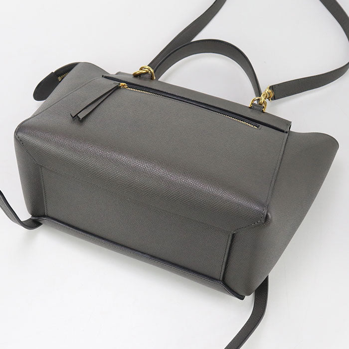 CELINE 18915 Handbag Belt bag micro 2way handbag Calfskin gray Women