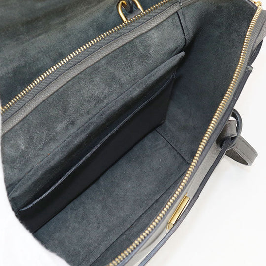 CELINE 18915 Handbag Belt bag micro 2way handbag Calfskin gray Women