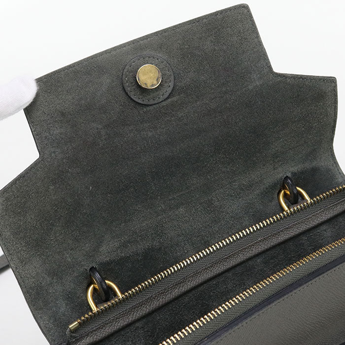 CELINE 18915 Handbag Belt bag micro 2way handbag Calfskin gray Women