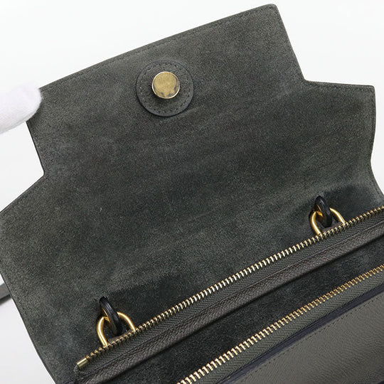 CELINE 18915 Handbag Belt bag micro 2way handbag Calfskin gray Women