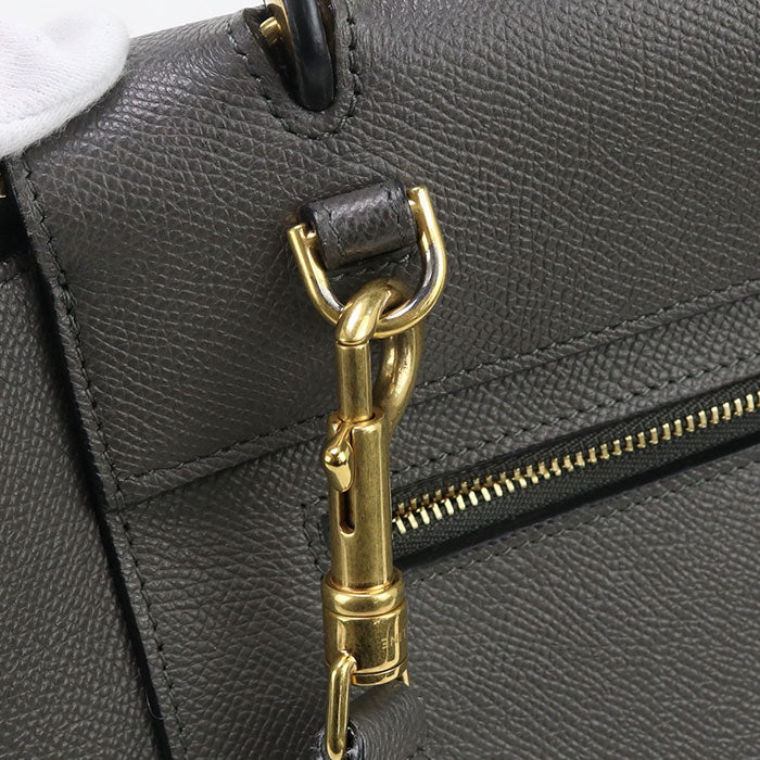 CELINE 18915 Handbag Belt bag micro 2way handbag Calfskin gray Women