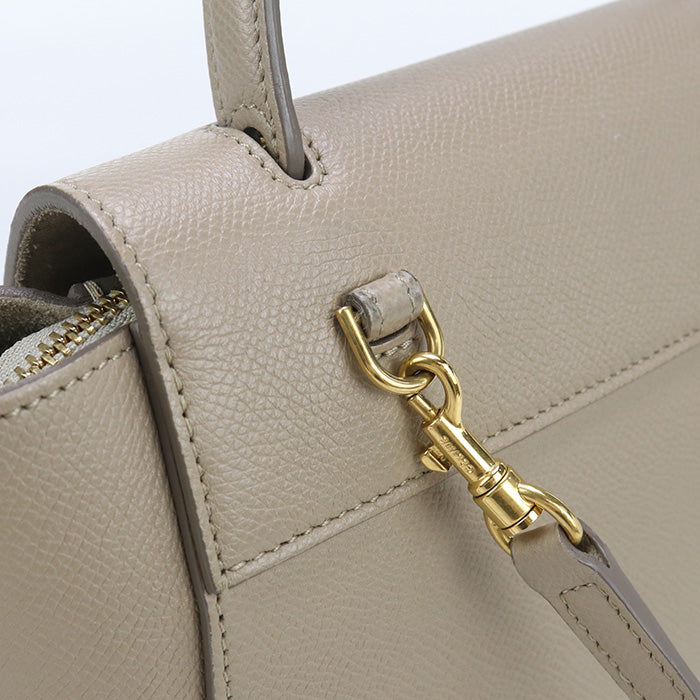CELINE CE86045 Belt bag nano Handbag Calfskin Belt bag nano beige Women