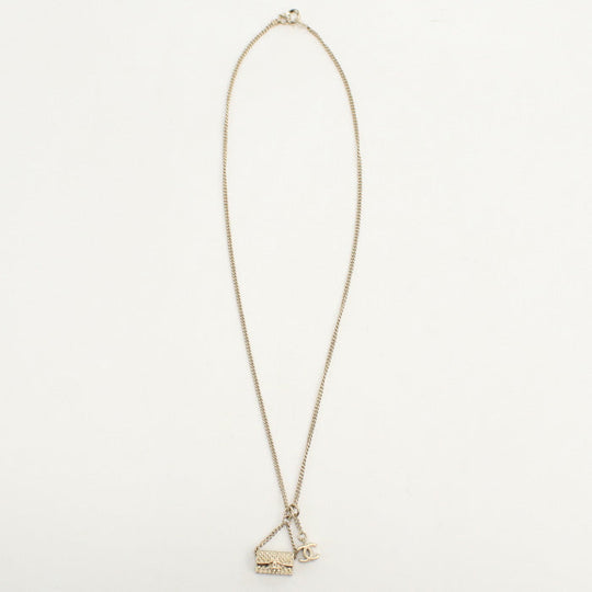 CHANEL Necklace Necklace metal gold Women