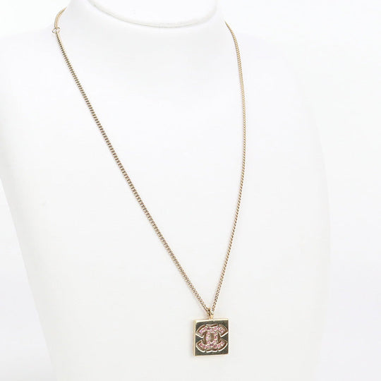 CHANEL CH89249 Rhinestone Necklace metal/Rhinestone gold Women