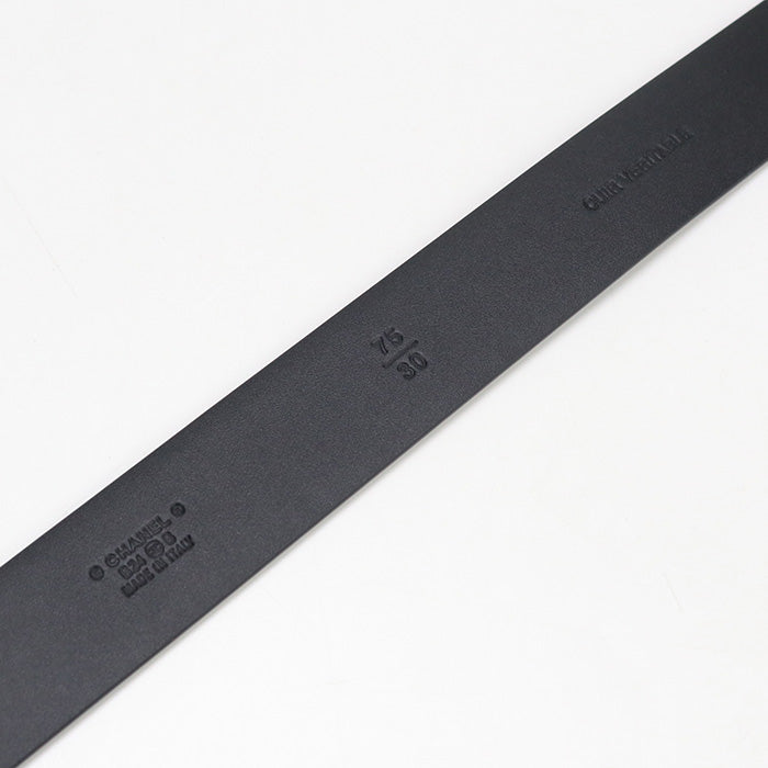 CHANEL COCO Mark belt leather black Women